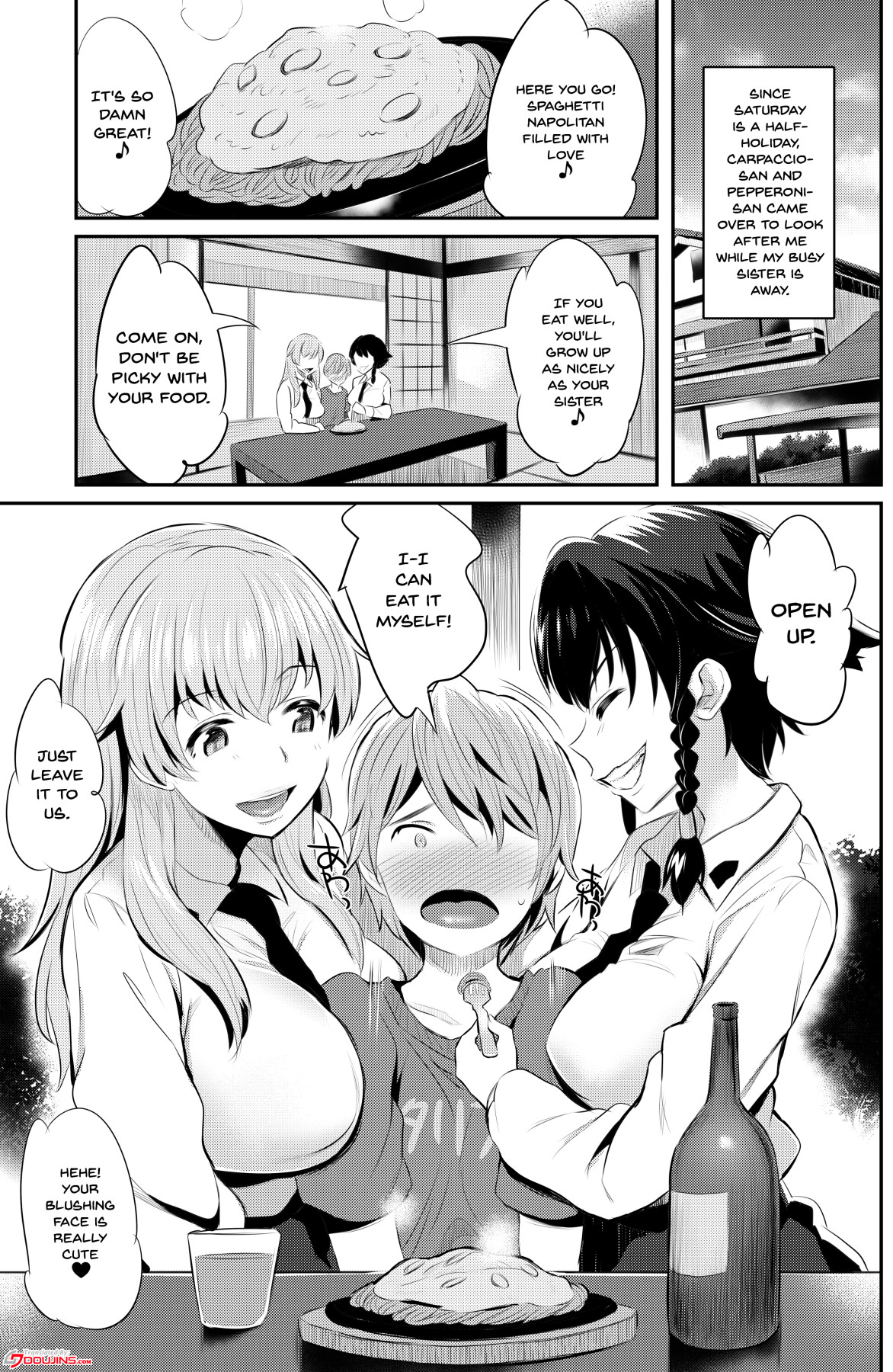 Hentai Manga Comic-Anzio Style Dinner + Extra-Read-2